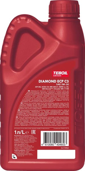Моторное масло Teboil Diamond ECP C3 5W30 / 3453873