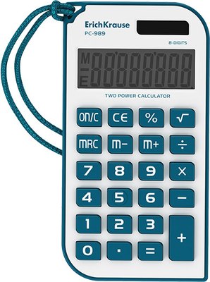 Калькулятор Erich Krause 8-разрядов PC-989 Reef / 62749 - фото