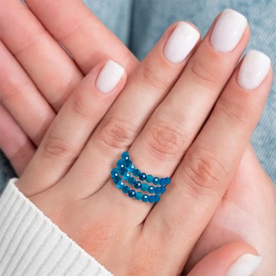 Кольцо Wolves Апатит Тройное 5191 - фото