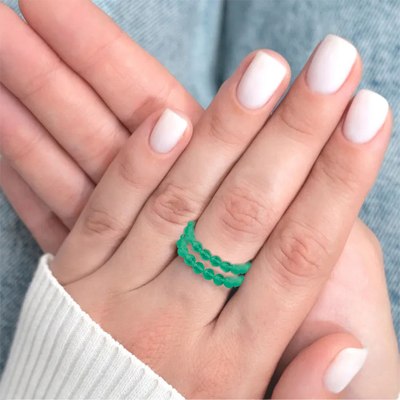 Кольцо Wolves Кошачий глаз Двойное 5323 - фото