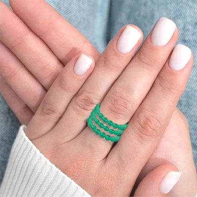 Кольцо Wolves Кошачий глаз Тройное 5331 - фото