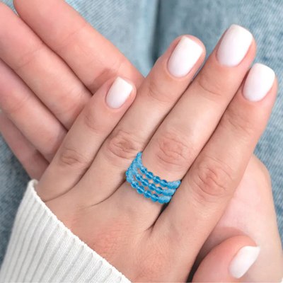 Кольцо Wolves Кошачий глаз Тройное 5367 - фото