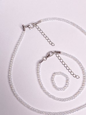 Кольцо Wolves Лунный камень Двойное 5426