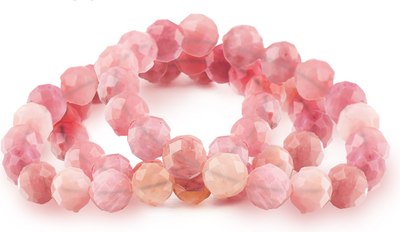 Кольцо Wolves Розовый кварц Тройное 5471