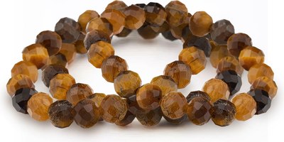 Кольцо Wolves Тигровый глаз Тройное 5539