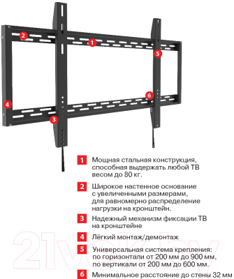 Кронштейн для телевизора ARM Media PT-100