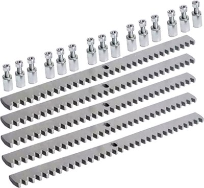 Рейка для ворот Юнива ROA8KIT5 оцинкованная зубчатая 8мм - фото