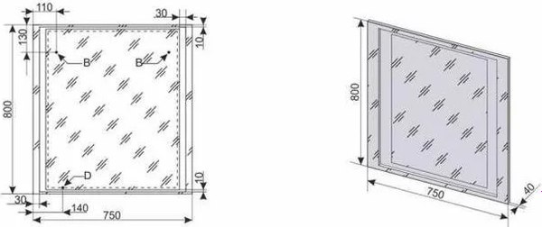 Зеркало Symbolite Прованс 75