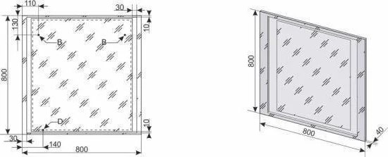 Зеркало Symbolite Прованс 80