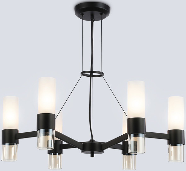 Люстра Ambrella LH55104/6 BK/FR/TI - фото