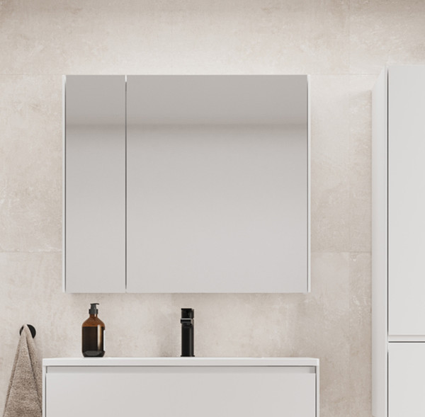 Шкаф с зеркалом для ванной Symbolite Лима 100 - фото