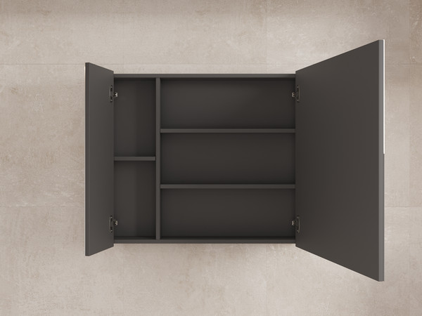 Шкаф с зеркалом для ванной Symbolite Лима 80