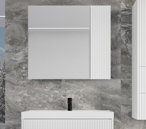 Шкаф с зеркалом для ванной Symbolite Стокгольм 60 - фото