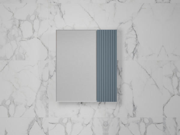 Шкаф с зеркалом для ванной Symbolite Стокгольм 60