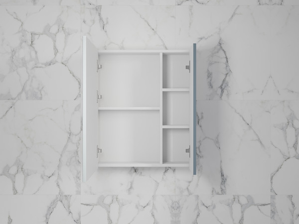 Шкаф с зеркалом для ванной Symbolite Стокгольм 60