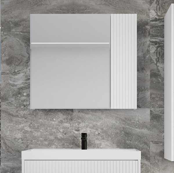 Шкаф с зеркалом для ванной Symbolite Стокгольм 70 - фото