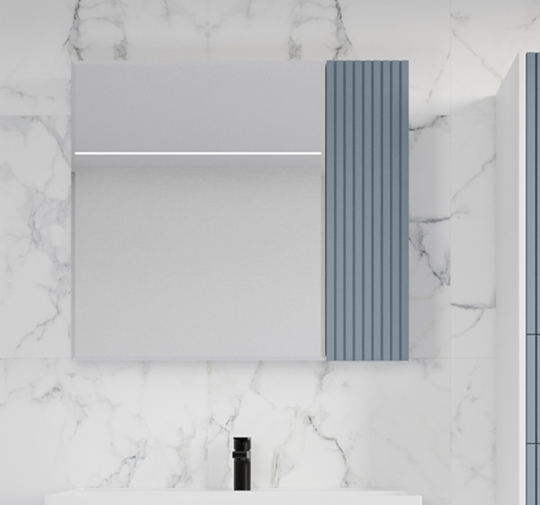 Шкаф с зеркалом для ванной Symbolite Стокгольм 70 - фото