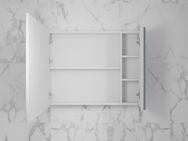 Шкаф с зеркалом для ванной Symbolite Стокгольм 80