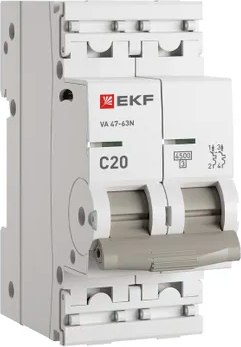 Выключатель автоматический EKF PROxima ВА 47-63N / M634220C - фото