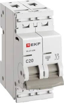 Выключатель автоматический EKF PROxima ВА 47-63N / M634220C