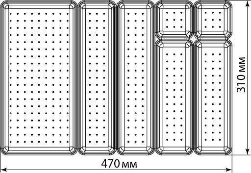 Набор лотков для хранения Idea №3 М1619