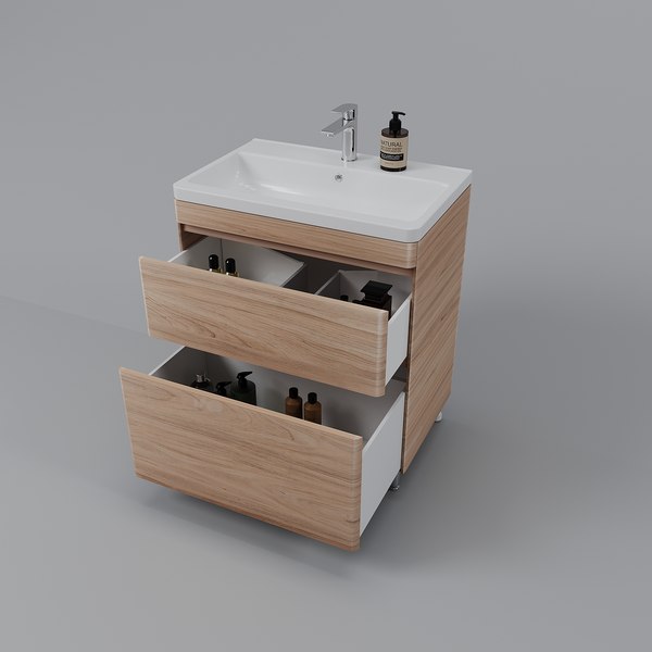 Тумба под умывальник Symbolite Атлантика 70 Люкс Plus