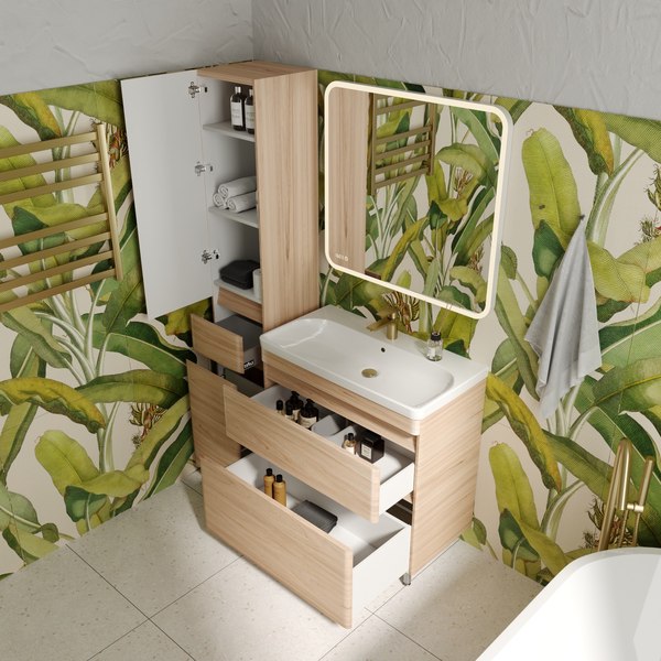 Тумба под умывальник Symbolite Атлантика 80 Люкс Plus