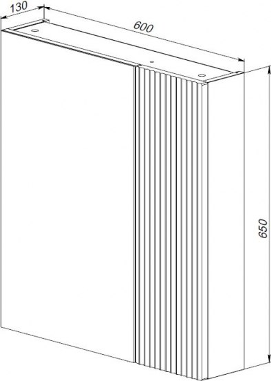 Шкаф с зеркалом для ванной АВН Виго 60 / 68.07 (3)