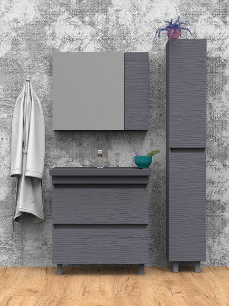 Шкаф с зеркалом для ванной АВН Тоскана 60 / 94.07 (20)