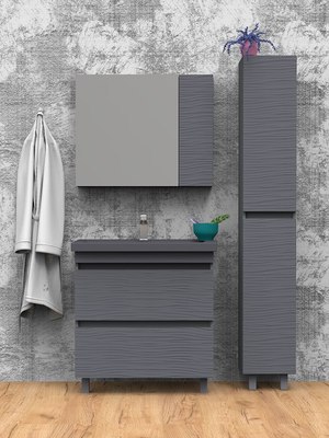 Шкаф с зеркалом для ванной АВН Тоскана 70 / 94.08 (20) 