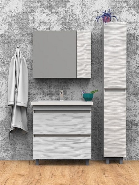 Шкаф с зеркалом для ванной АВН Тоскана 70 / 94.08