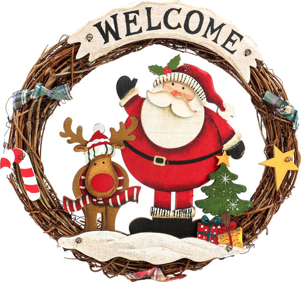 Венок Darvish Санта / DV-C-363A - фото