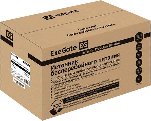ИБП ExeGate SpecialPro UNB-1500.LED.AVR.4SH (EP285499RUS)
