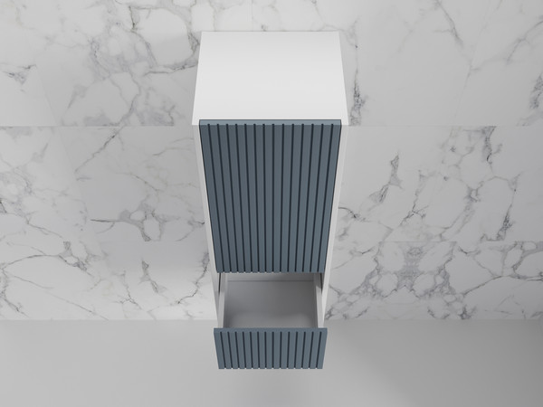 Шкаф-полупенал для ванной Symbolite Стокгольм 36 2 ящика