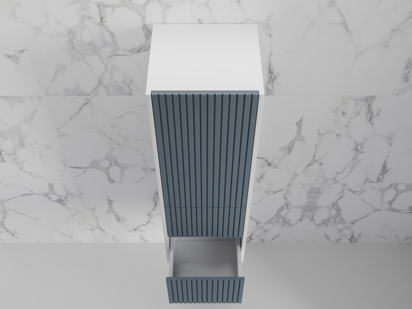 Шкаф-полупенал для ванной Symbolite Стокгольм 36 2 ящика