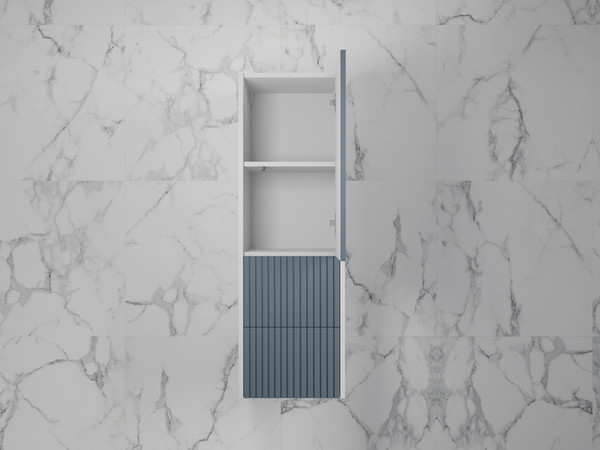 Шкаф-полупенал для ванной Symbolite Стокгольм 36 2 ящика