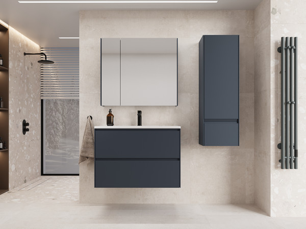 Шкаф-полупенал для ванной Symbolite Лима 36 Plus 1 ящик