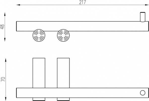 Держатель для туалетной бумаги Abber Osten 316 AA1831BGG