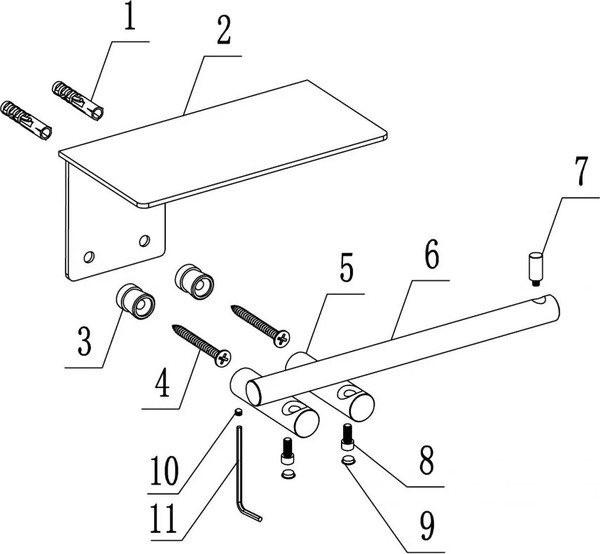Держатель для туалетной бумаги Abber Osten 316 AA1830BGG