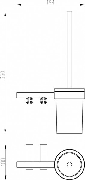 Ершик для унитаза Abber Osten 316 AA1832BG