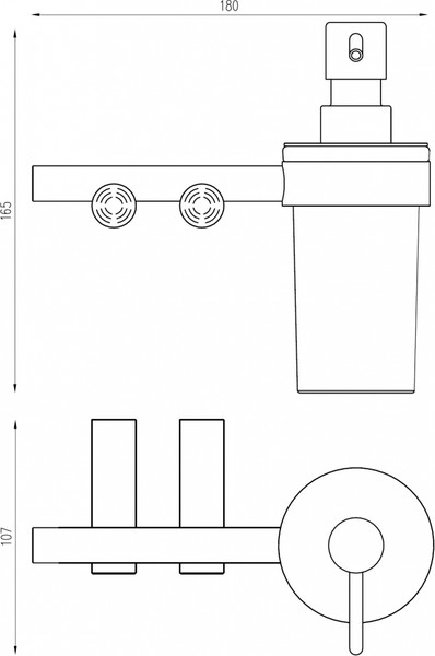 Дозатор для жидкого мыла Abber Osten 316 AA1859BST