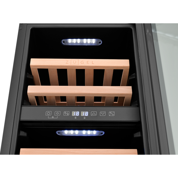 Встраиваемый винный шкаф Zugel ZCWI310DB
