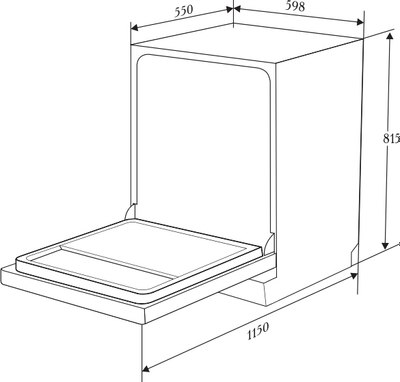 Посудомоечная машина Zugel ZDI607
