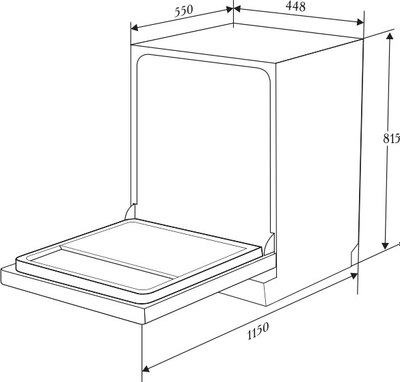Посудомоечная машина Zugel ZDI457