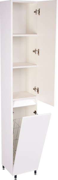 Шкаф-пенал для ванной Symbolite Даллас Люкс Plus с корзиной