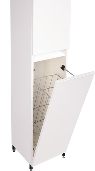 Шкаф-пенал для ванной Symbolite Даллас Люкс Plus с корзиной