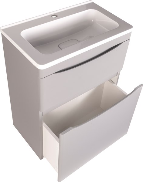 Тумба под умывальник Symbolite Бергамо мини 60 Люкс Plus 2 ящика