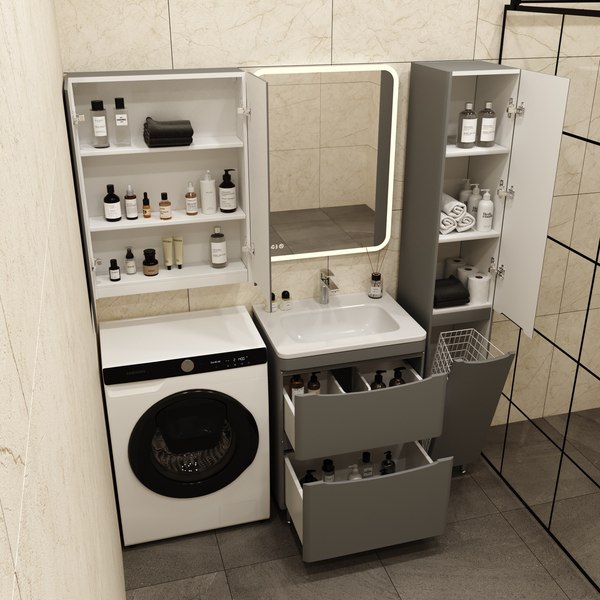 Тумба под умывальник Symbolite Бергамо мини 60 Люкс Plus 2 ящика