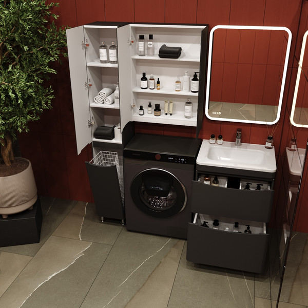 Тумба под умывальник Symbolite Бергамо мини 60 Люкс Plus 2 ящика