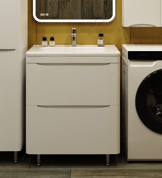 Тумба под умывальник Symbolite Бергамо мини 70 Люкс Plus 2 ящика - фото